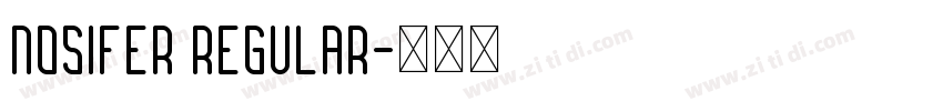 Nosifer Regular字体转换